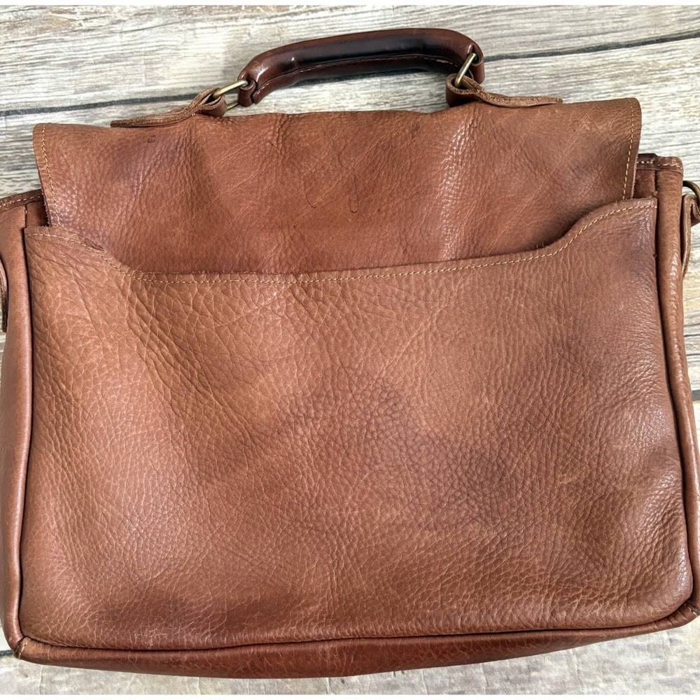 Duluth Lifetime Leather All-Business Briefcase Brown Leather - Picture 5 of 13